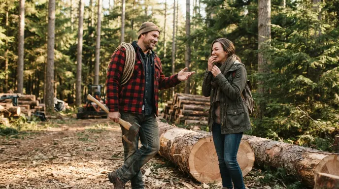 lumberjack pick up lines